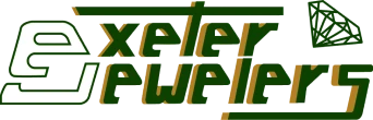 Exeter Jewelers logo with diamond graphic.